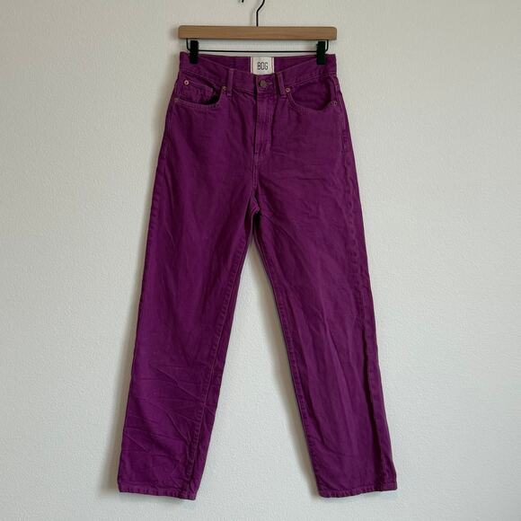 BDG Denim - BDG Cowboy Jean Purple Straight Leg Cotton Rigid Denim Size 28